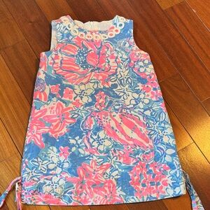 Lilly Pulitzer Pink and Blue Floral Kids Dress